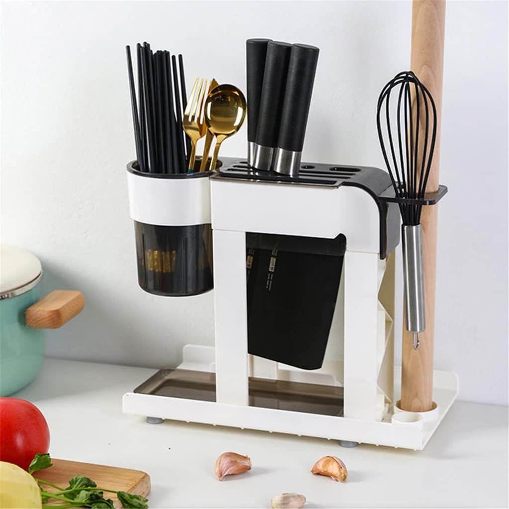Kitchen Cutlery Drain Rack Spoon Fork Chopstick Storage Holder Multi-functional Utensil Organizer Box