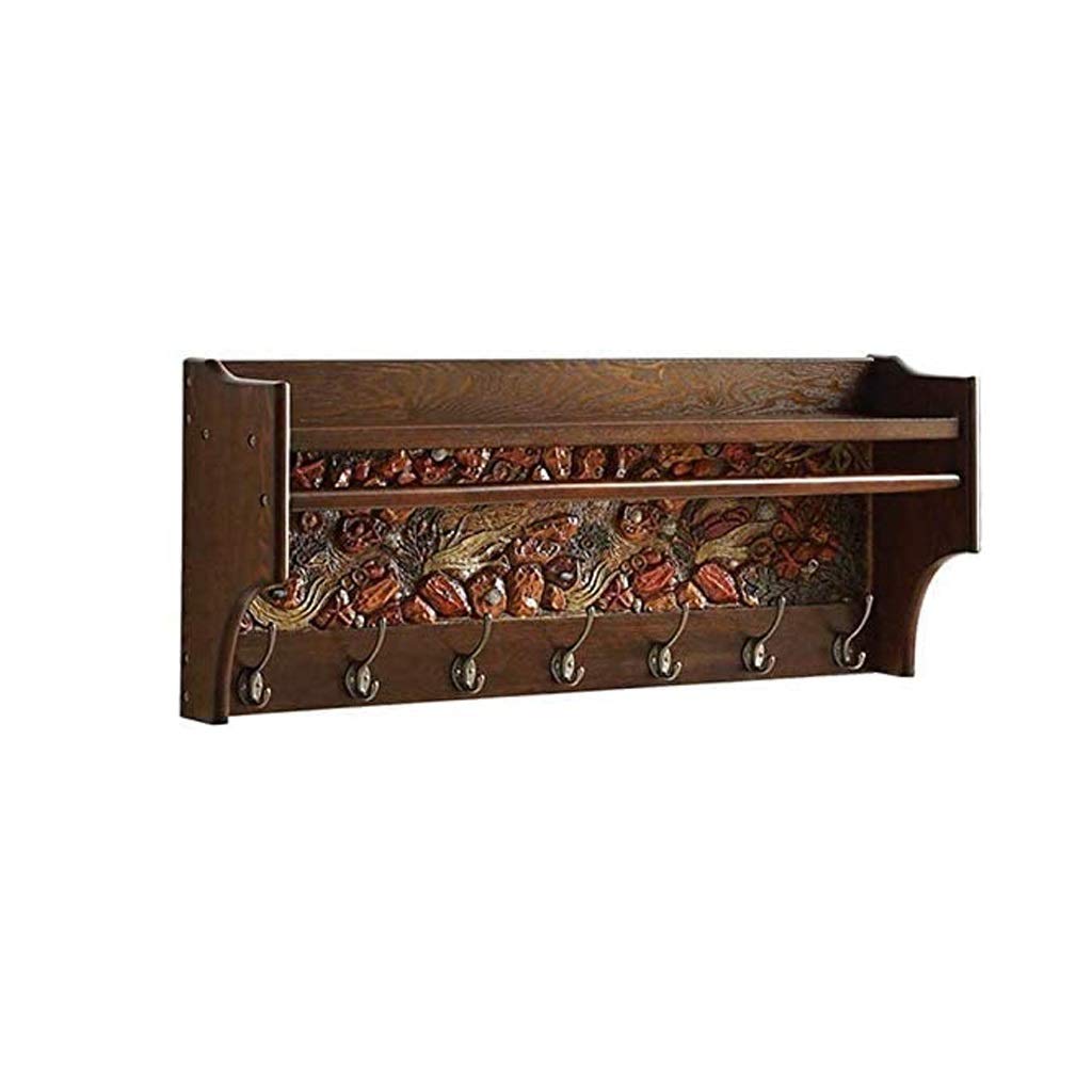 MOBYGKFY Retro Porch Wall Shelf, Coat Rack Display Rack, Economical Strong Bedroom Living Room Hanger Single Pole