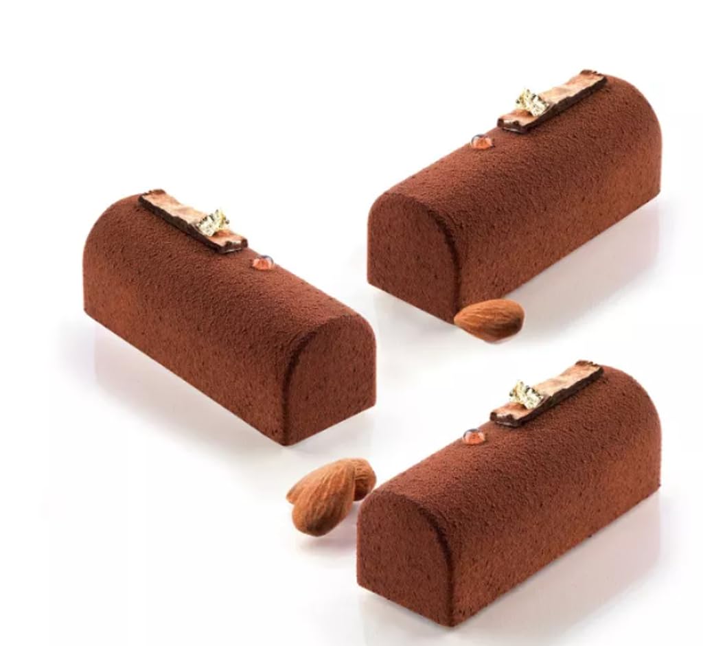 Silikomart SF130 - Silicone Mould No. 9 Midi Holes 84 x 32 H 35 mm Terracotta