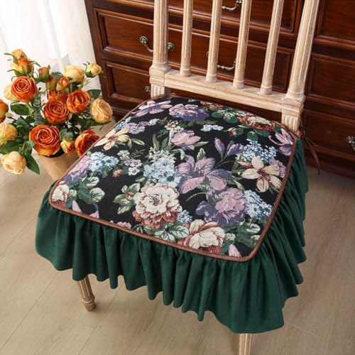 Cojin de silla con estampado botanico ideal para decorar terrazas y salones campestres 2