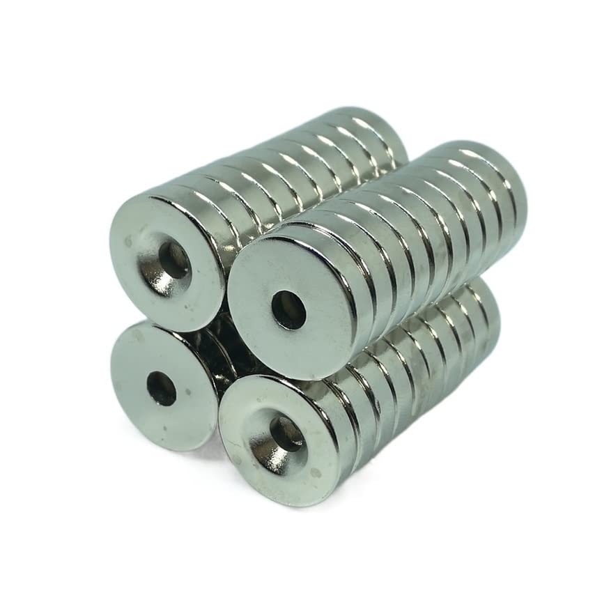 10 20 50PCS/LOT 20 * 5 Hole 5 N38 D Countersunk NdFeB 20x5 Permanent Neodymium 20X5-5 Magnets(20 pcs)