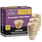 Pro Mael 360 Count Disposable K Cup Filters, Coffee Filter Paper for Keurig Brewers Single Serve 1.0 and 2.0, Use with Reusable K Cup Pods (Natural Unbleached)