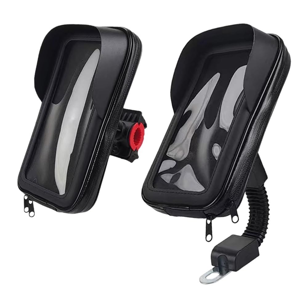 Motorrad Handyhalterung wasserdichte Tasche Beutel Montagehalterung Sonnenschutz Design 360 Grad Drehbar Universal