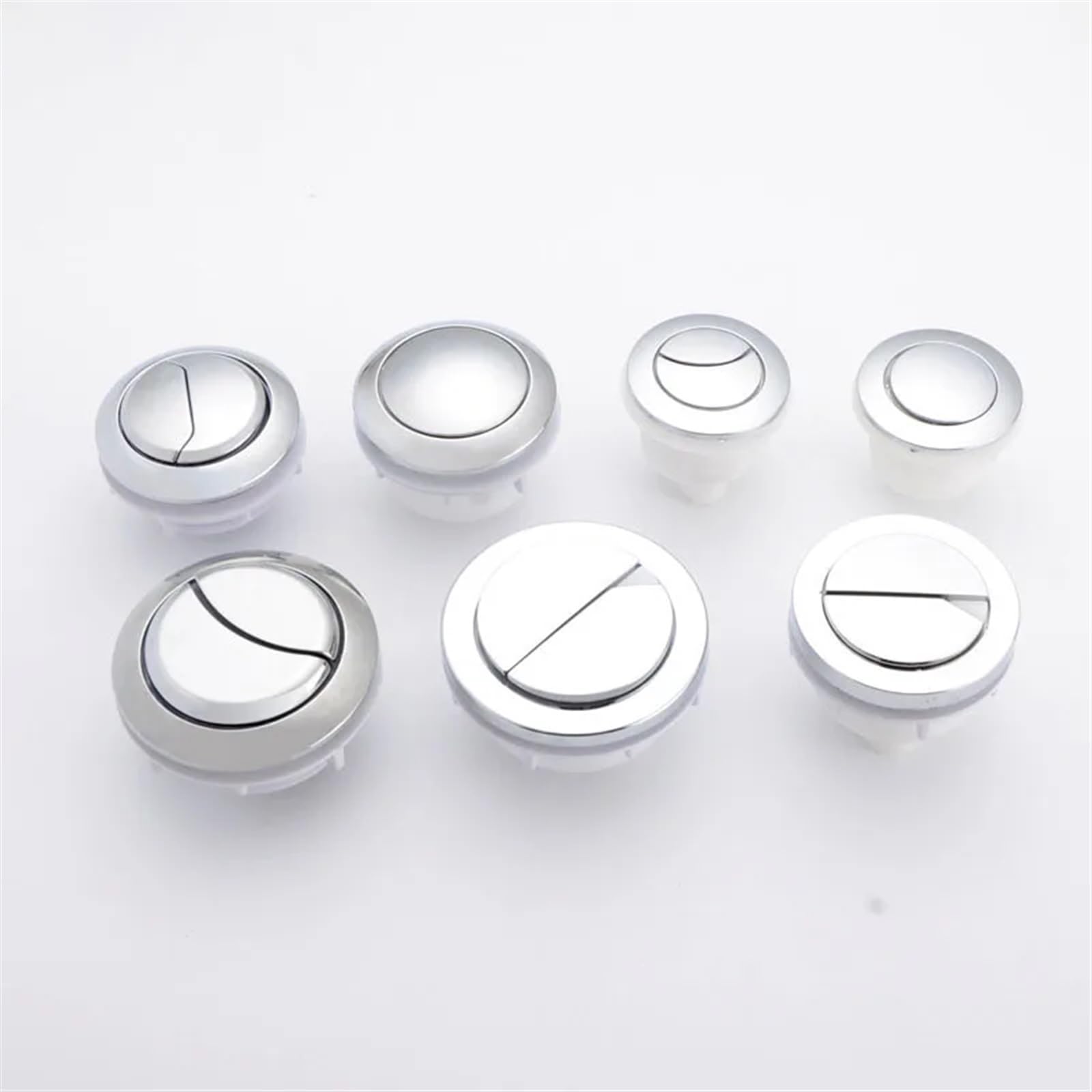 Toilettenspülungstaste 1PCS Dual Flush Wc Tank Taste 38mm/48mm/58mm Runde Form Closes Push Tasten bündig Ventile Schalter Bad Zubehör (Color : 2)