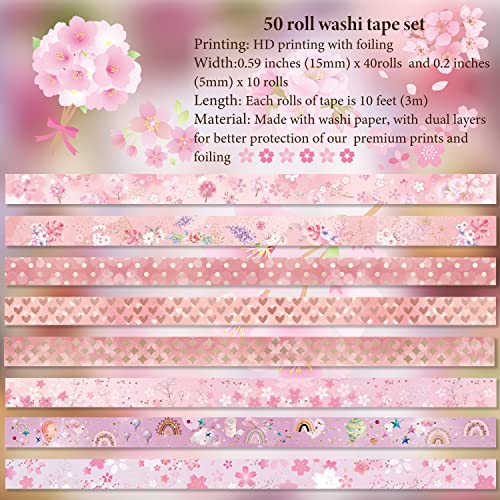 slapaflife 50 Rolls Washi Tape Set, Gold Foil Flower Decorative Adhesive Tape for Scrapbook,Washi Tape for Journaling,Scrapbooking Supplies. slapaflife 50 Rolls Washi Tape Set, Gold Foil Flower Decorative Adhesive Tape for Scrapbook,Washi Tape for Journaling,Scrapbooking Supplies.