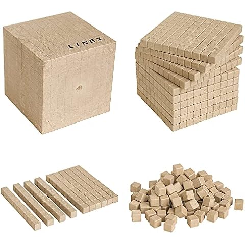 Linex Base Ten Set, Learning Resources, Wooden Cover
