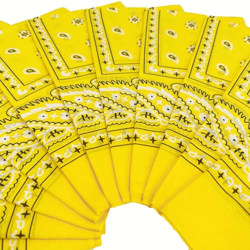 Image of Vamqor 100% Cotton 10 Pack Fine Bandanas