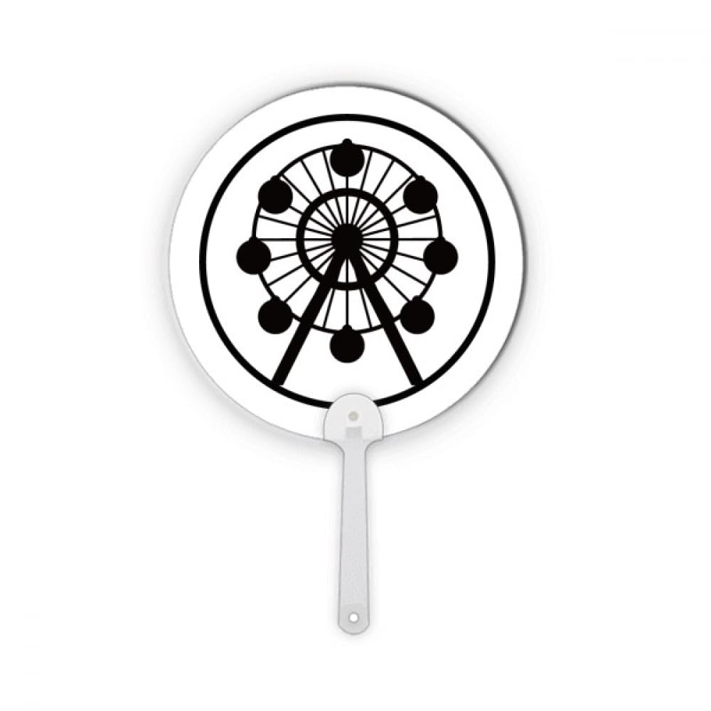 Grande roue miniature noire pour remplacer les décorations fragiles par un plastique rond