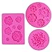 IHUIXINHE Stampo in silicone Accessori del fondente della decorazione torta al cioccolato stampi, stampi zucchero Torte, stampi di sapone (fiore)