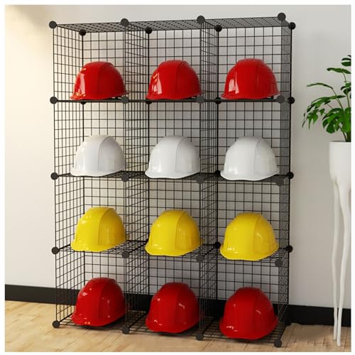 Armoire de rangement empilable pour casquettes pour résoudre le manque de place, 12 grids