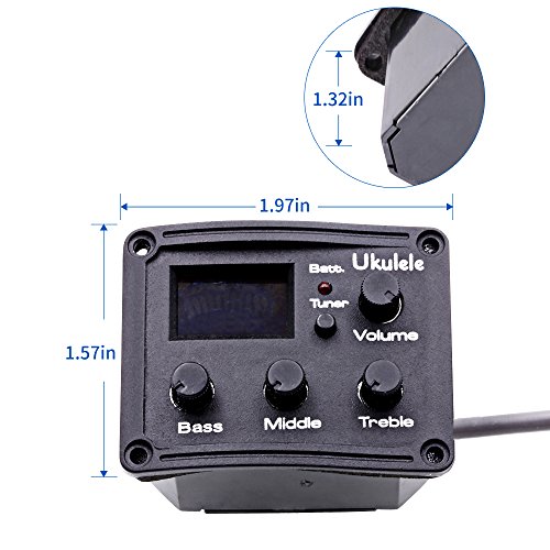 ASCENDAS Ukulele UKE Guitar 3Band EQ Equalizer Preamp