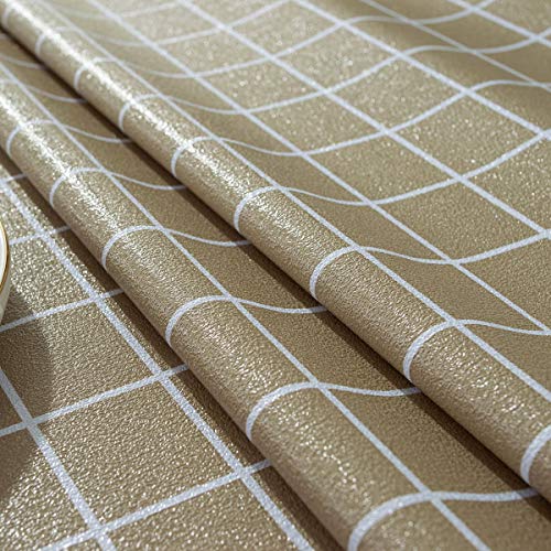 Nappe PVC imperméable marron pour protéger table des taches - 6