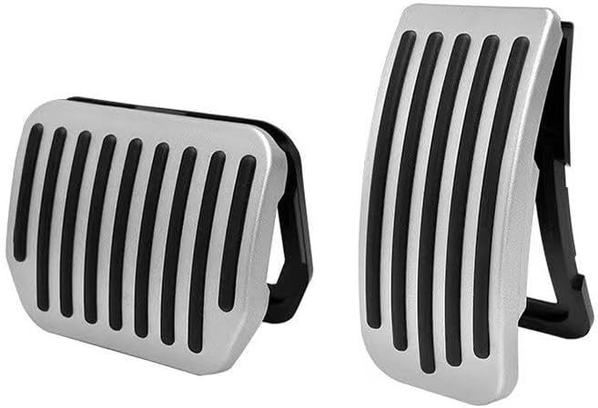Performance ABS Pedal Pad Accessories Brake for Tesla Model y Juniper Accessories Model 3 Highland Accessories 2017-2025 Non-Slip Protector Accessories Foot Pedal Pad Replacement （Silver