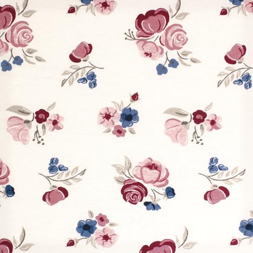 Image of Hudson Baby Unisex Baby Cotton Fitted Crib Sheet, Dusty Rose Floral, One Size
