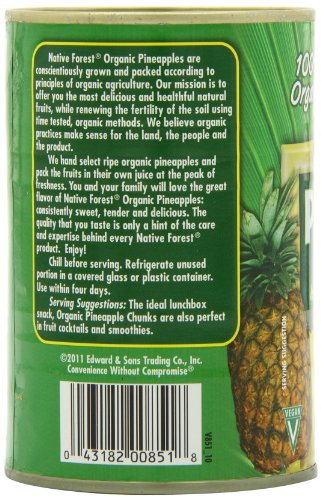 Native Forest Pineapple Organic Chunks, 14-Ounce (Pack Of 6) #TOP3