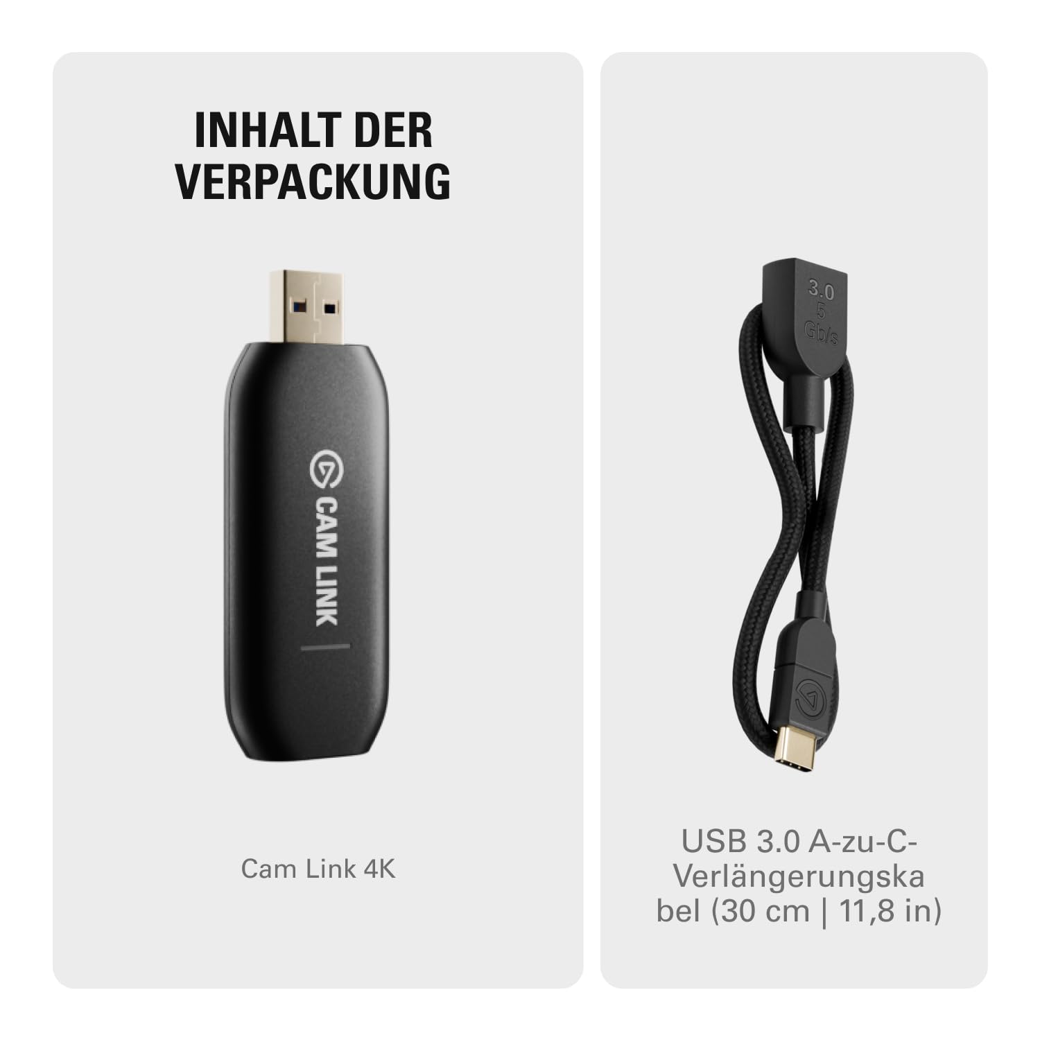 Elgato Cam Link 4K externe Capture Card HDMI zu USB 3.0 1080p60 4K30-4K60 für DSLR Camcorder Webcam PC Mac iPad