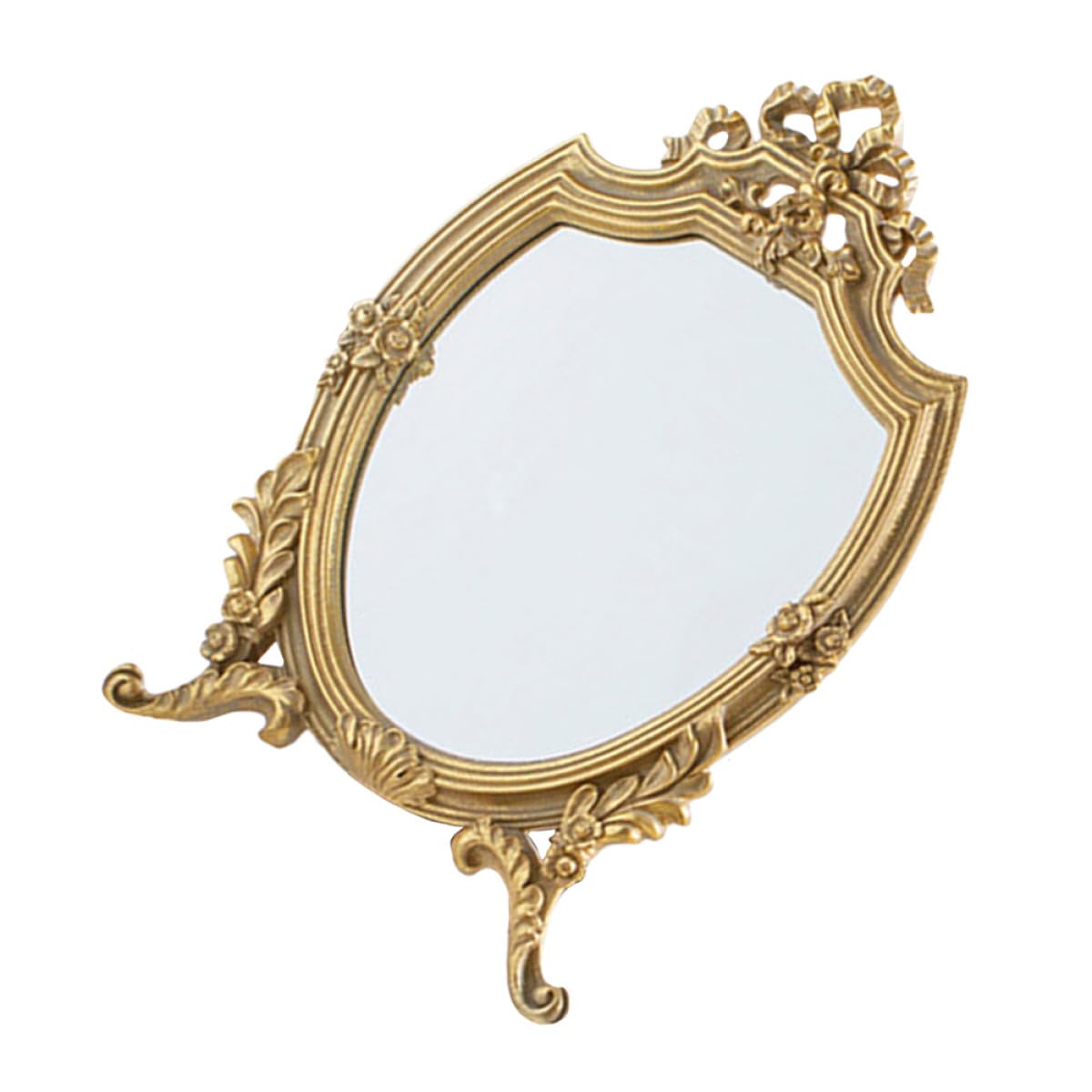 Miroir décoratif or rétro pour sublimer l'ambiance de votre chambre à coucher