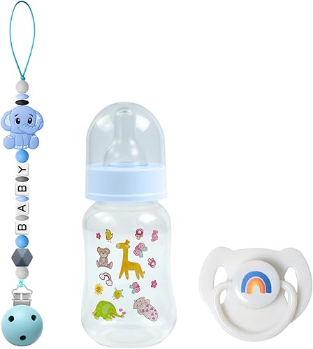 Miniatura 9 de SCOM Juego de Accesorios para Muñecas Reborn - Chupones Magnéticos Transparentes de Arcoíris y Botellas para Muñecas Reutilizables y Desmontables