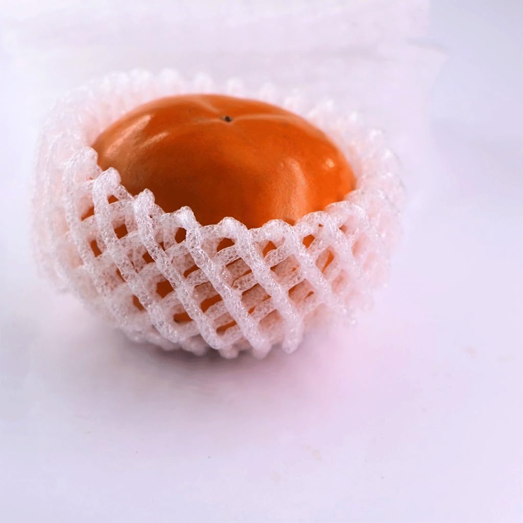 Fundas protectoras de malla de espuma, 100 Uds. Bolsas de malla for botellas vino y verduras varios tamaños(16x6cm)