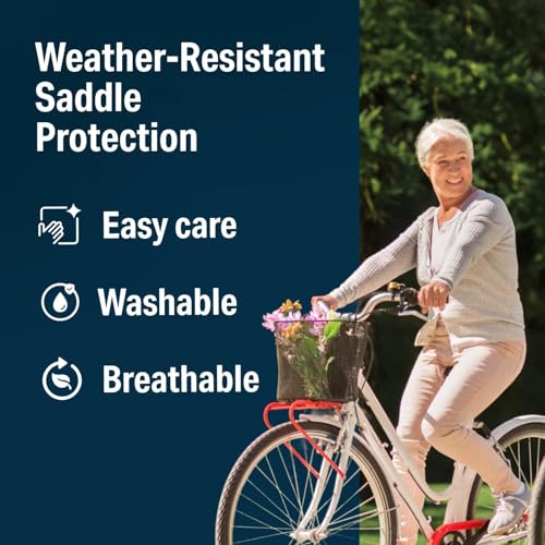 Image of Bikeroo Comfort Bike Seat Cushion - Padded Gel Cover for Exercise, Mountain & Road Bikes, Universal Fit for Peloton & Stationary Bikes