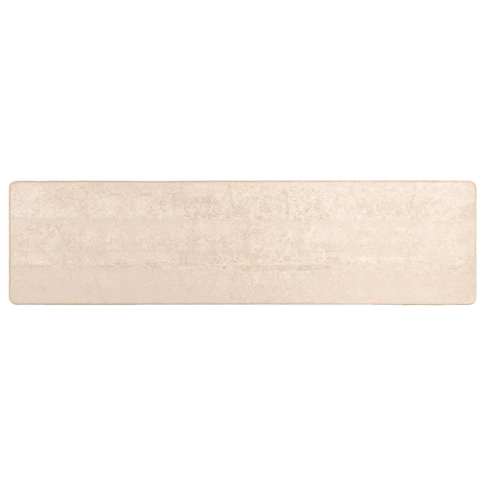 vidaXL Rug Runner MARSA Cream 250 x 80 cm Polyester and PVC, Stylish Bedroom Rug, Modern Area, Non-Slip Indoor Runner, Noise-Absorbing Living Room Carpet, Patterned Dcor — image 1