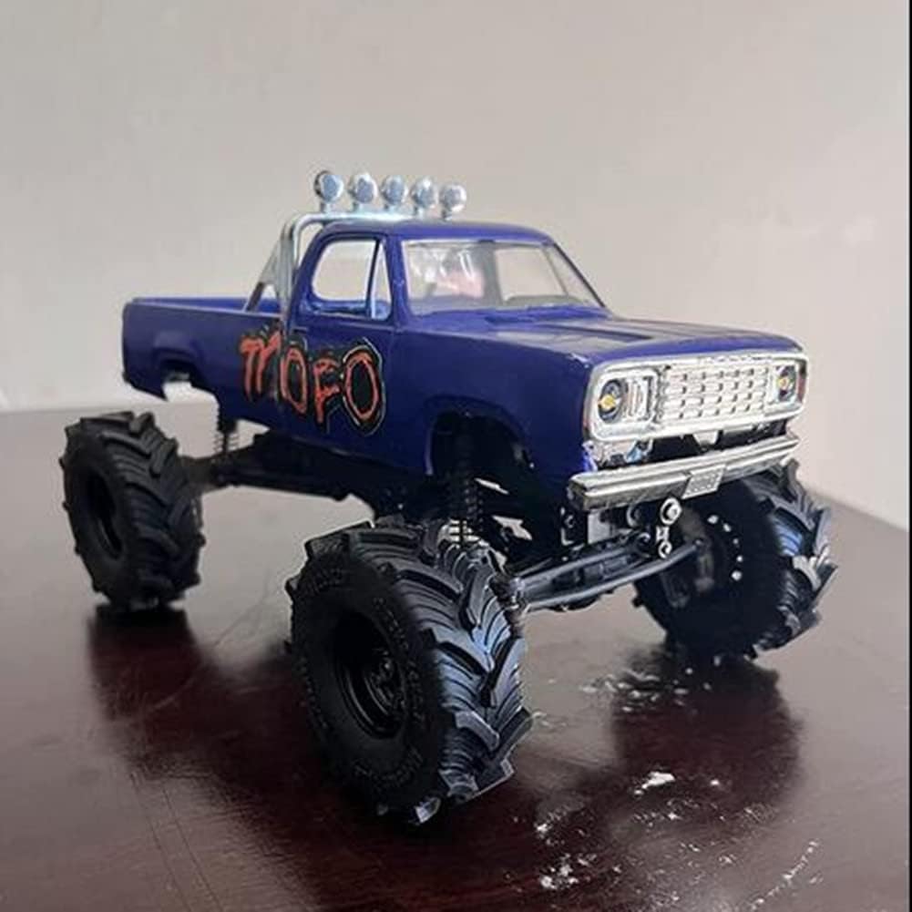 RCHUBAM 4PCS 1.0" Micro Crawler Tires Rubber Mud Tires for 1/18 TRX4M 1/24 Axial SCX24 90081 AXI00001 AXI00002 AXI00005 AXI00006 RC Crawler Car (62mm)