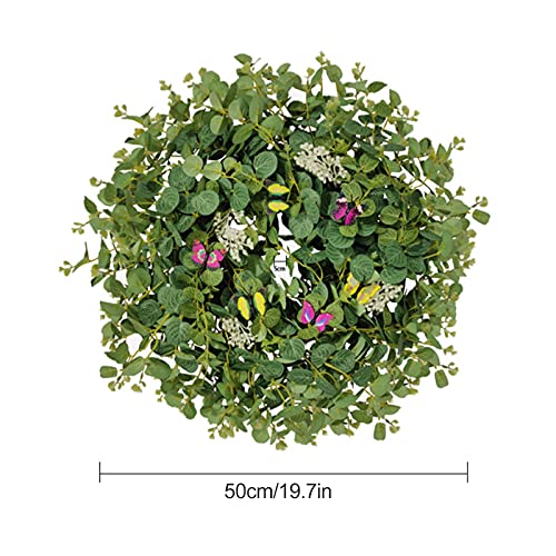 Couronne de feuilles vertes pour déco murale et mariage d'été - 3