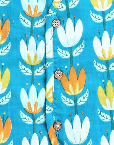 Image of POLKA TOTS 100% Organic Muslin Jhabla for Baby Boys & Girls | Unisex Half Sleeves Front Open Vest for Infants | Ultra-Soft, Breathable & Lightweight Summer Jabla Set | Regular Fit (Pack of 3)