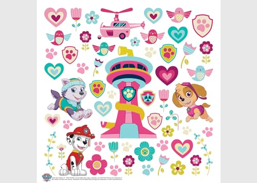 ADKS 3840 - Adhesivo decorativo para pared infantil (30 x 30 cm), diseño de la Patrulla Canina