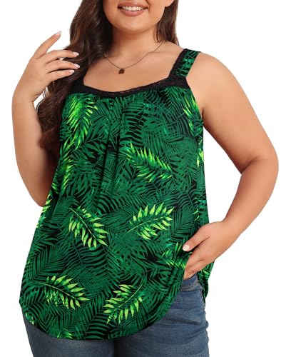 TIANZHU Summer Outfits for Women Sleeveless Ladies Tanks Tops Plus