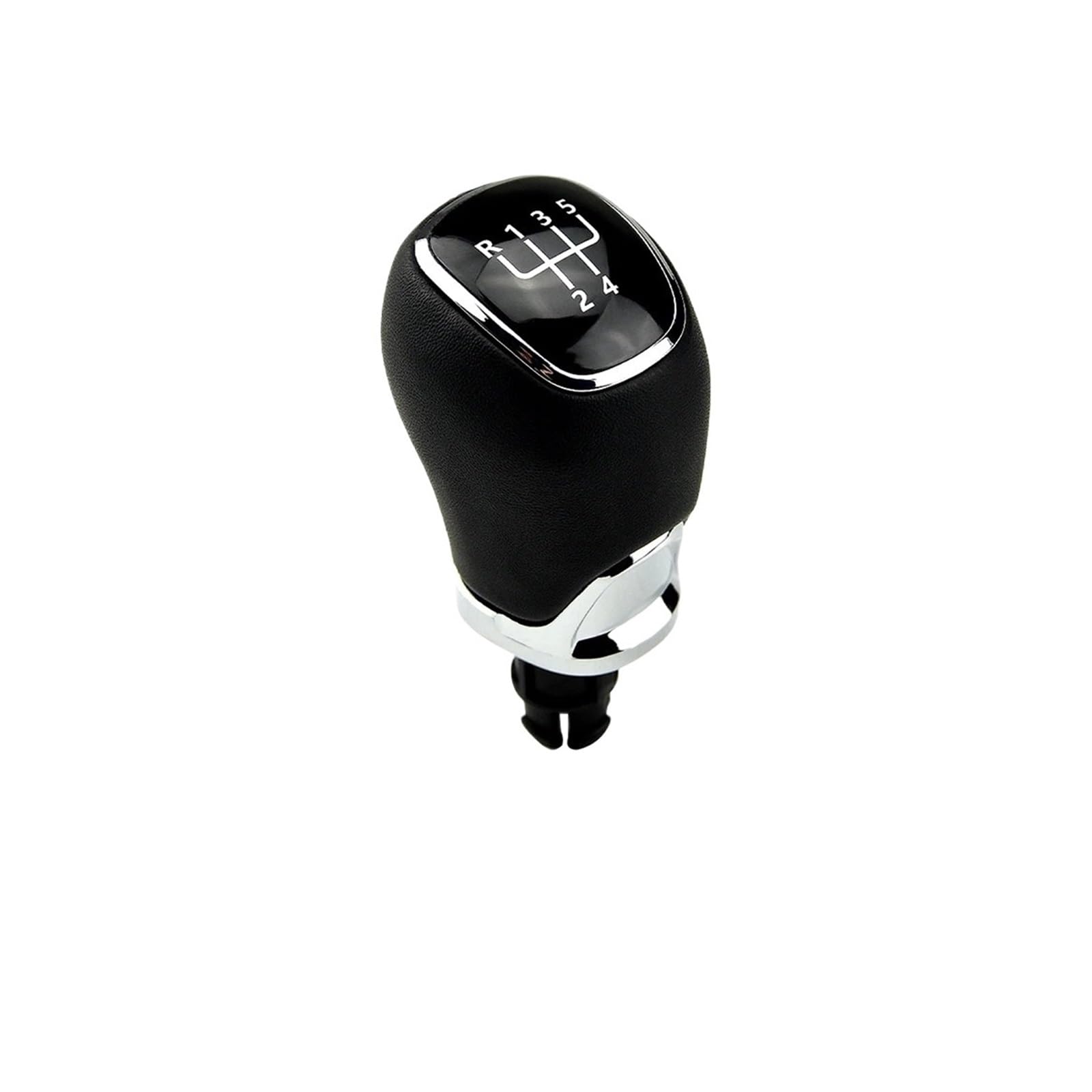Qmtvfsrh Leather 5 Speed Car Gear Shift Knob For Skoda For Octavia A7 Mk3 5/6 Speed Gear Shift Knob Lever Shifter Gaiter Boot Cover Abs Pu Leather(Leather 5 Speed)