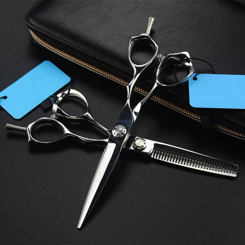 Taglio dei Capelli, 6 Pollici Professionale Giappone 440c Ice Calcination Cutting Barbiere Haircut Forbici sfoltitrici Set per Parrucchieri Strumenti per Il Taglio dei Capelli