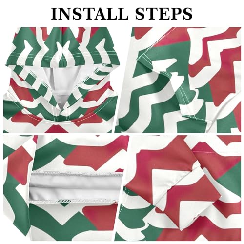 Kids Hoodies Sweaters Christmas Xmas Trees Hooded Sweatshirts with Big Pockets for Boys Girls B04003113