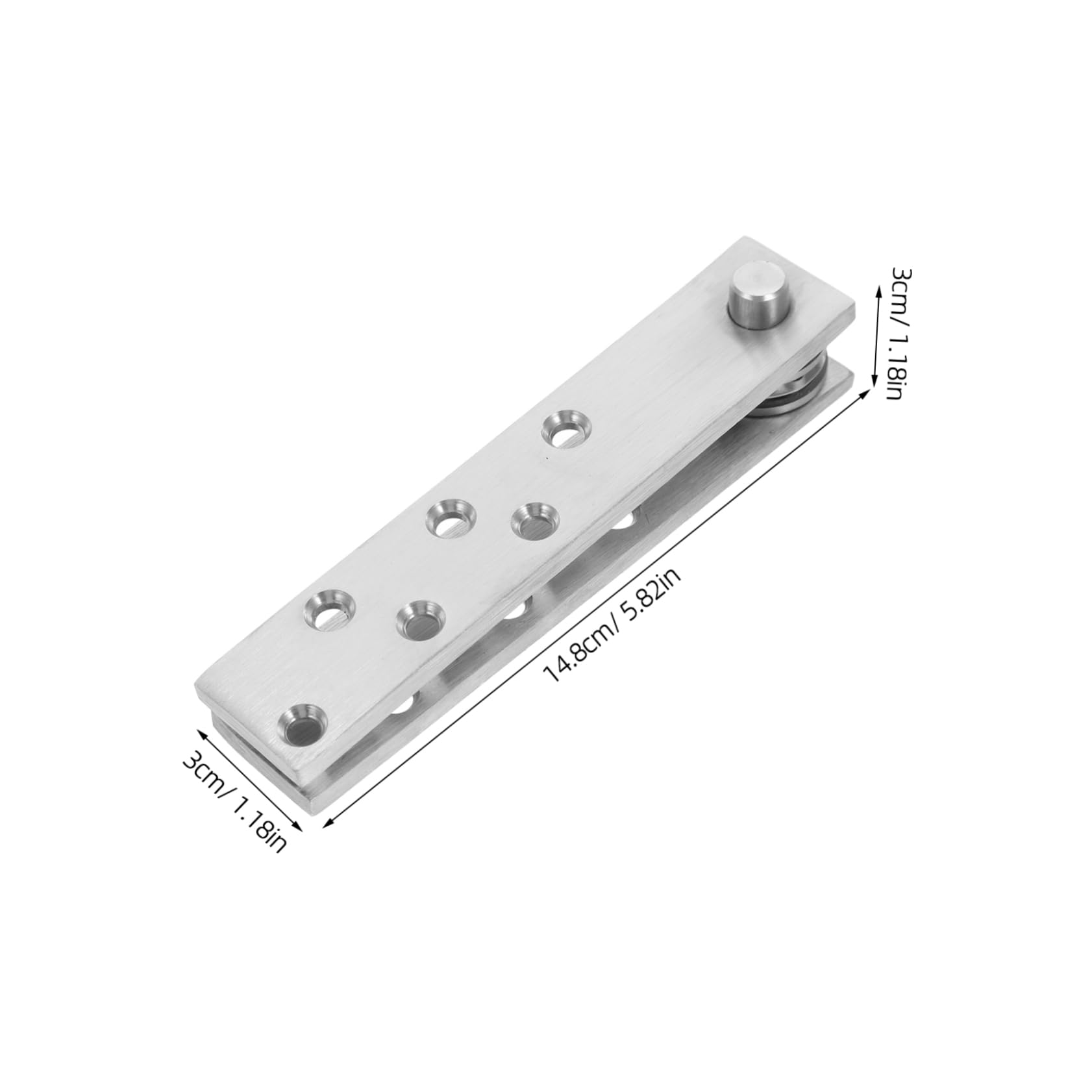 SEWOART Invisible Pivot Hinge Stainless Steel Degree Rotating Heavy Duty for Wooden Doors Hidden Bookcase