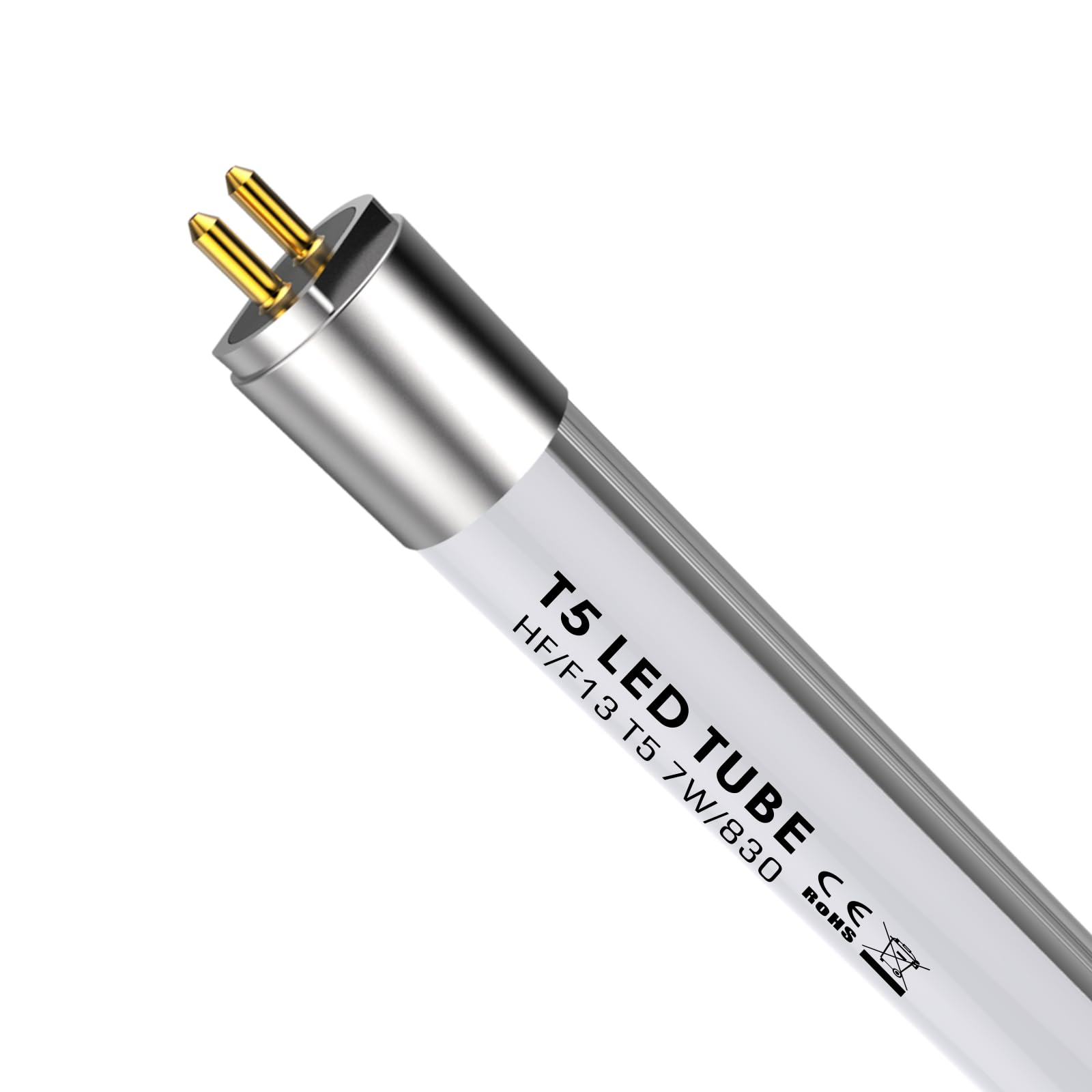 Photo 1 of IHYCTV F13T5WW LED Fluorescent Replacement Tube, 7W T5 LED Tube for EVG, G5 13W F13T5 Fluorescent Bulbs 21 inch Equivalent, 910lm, 3000K, 830, Warm White Light, 140 Degrees, Pack 1