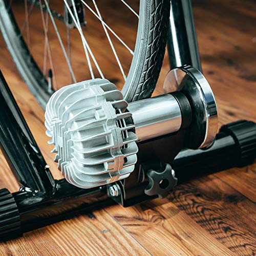 Alpcour Fluid Bike Trainer Stand for Indoor Riding – Portable Foldable Stainless Steel Trainer, Noise Reduction, Progressive Resistance, Dual-Lock System – Road & Mountain Bikes' Stationary Exercise by Alpcour - Image 9
