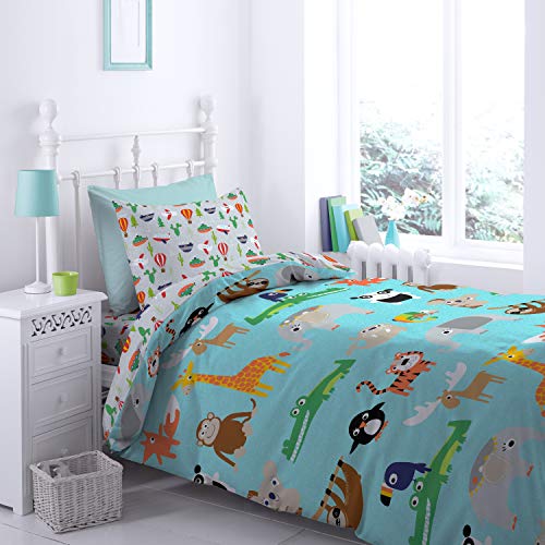 Parure Catherine Lansfield Animal Adventures lit 160x220 cm sans plis - 2