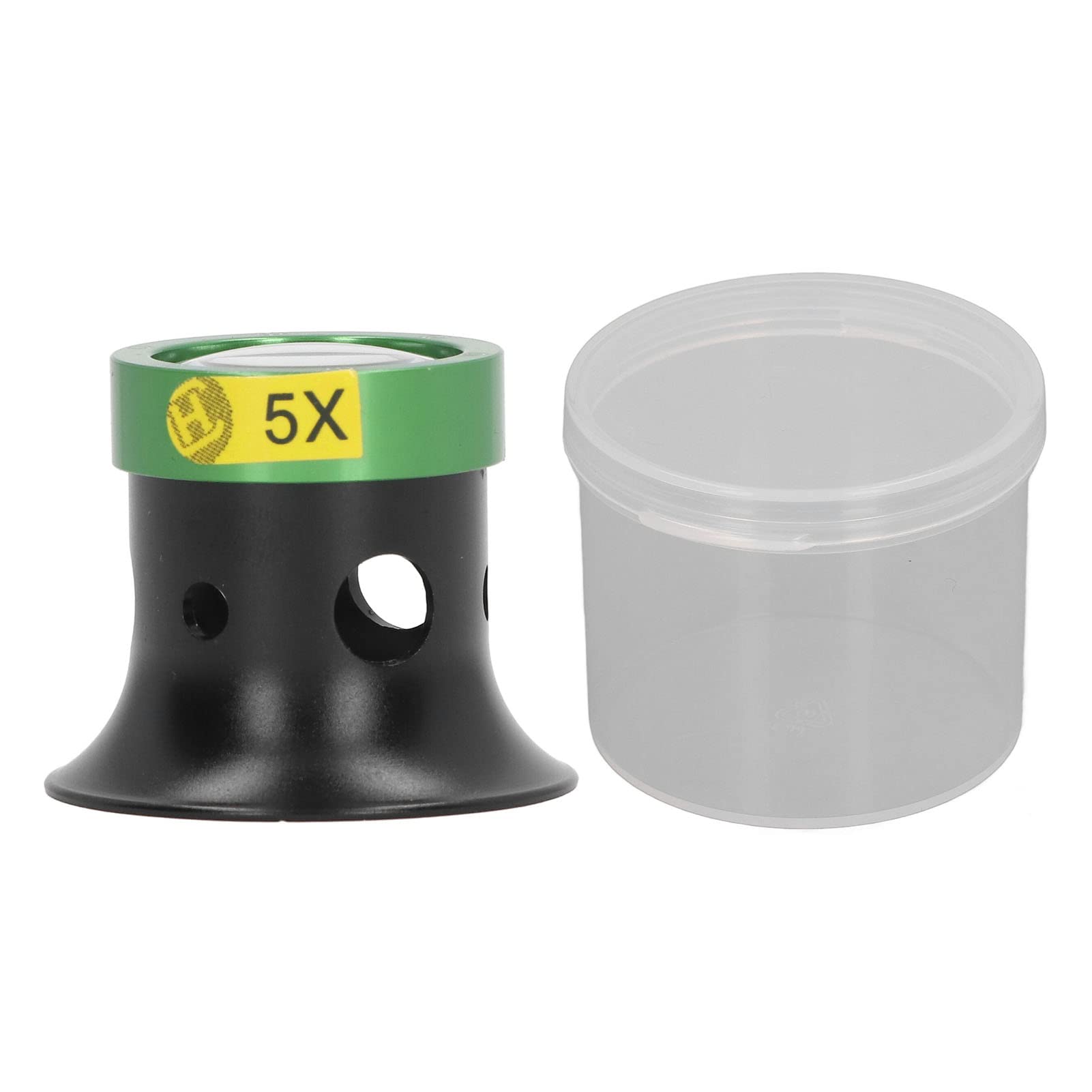 ANKROYU Jewelers Loupe, Zinc Alloy Optical Magnifier, Wear Resist Eyeglass Magnifiers, Watch Repair Magnifier, Watchmaker Loupe for Paintings Photography (5X)