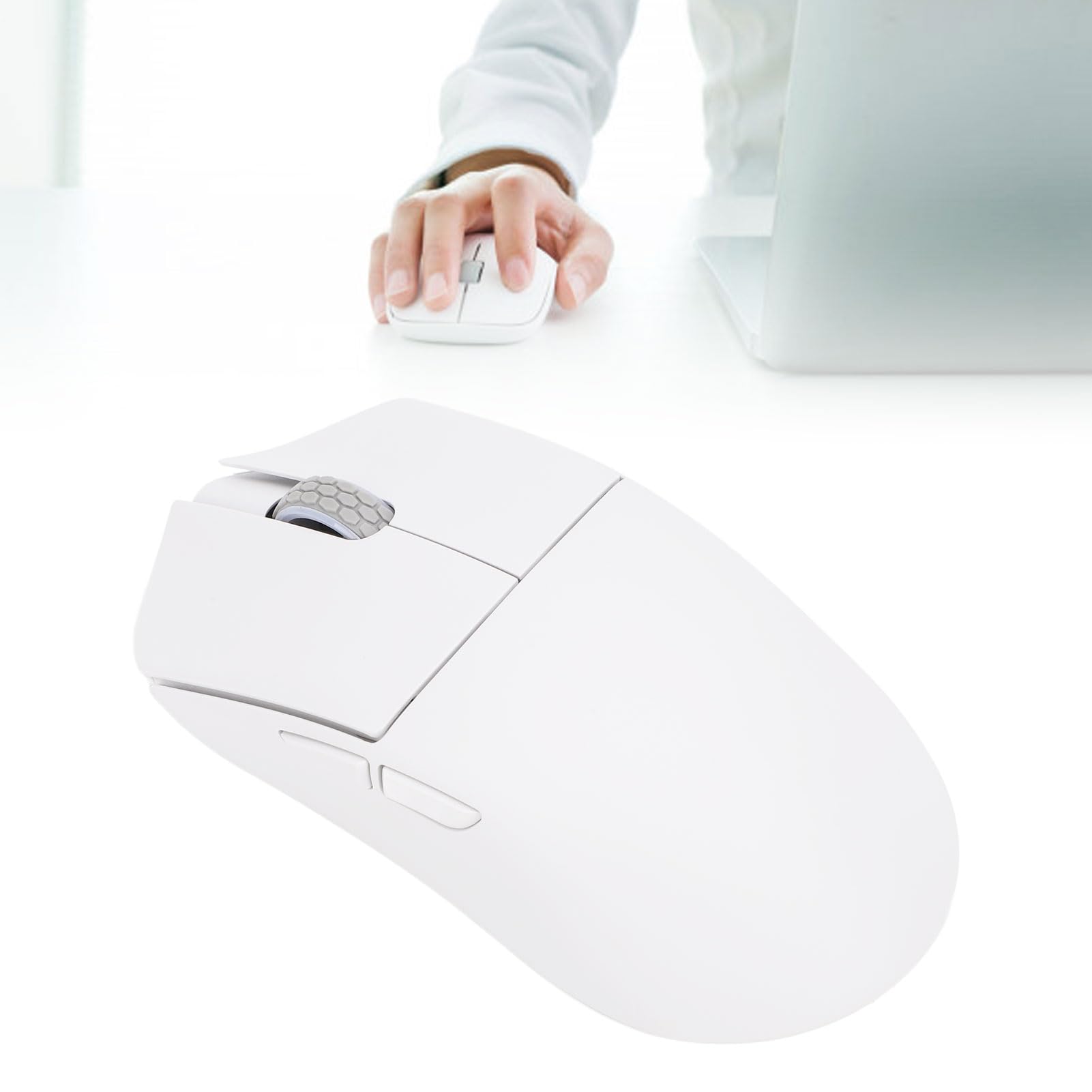 Bezprzewodowa Mysz do Gier, Przenośna 3 Tryby 2,4 GHz USB C Mysz Bluetooth 5.0, Programowalna Mysz do Gier Komputerowych 26000 DPI