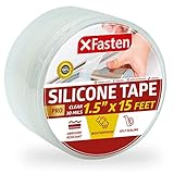 XFasten Self-fusing Silicone Tape Pro, Clear, 1.5-Inch x 15-Feet, 30mils Extreme Silicone Repair...