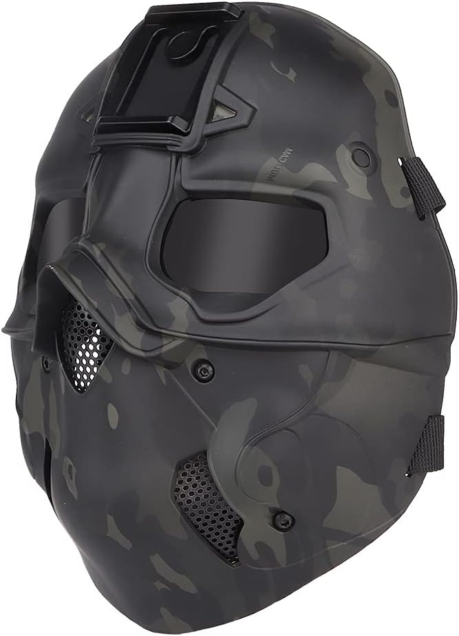 Tactical Full Face Protection Wild Mask with Night Vision Adapter Base Airsoft Paintball Mask
