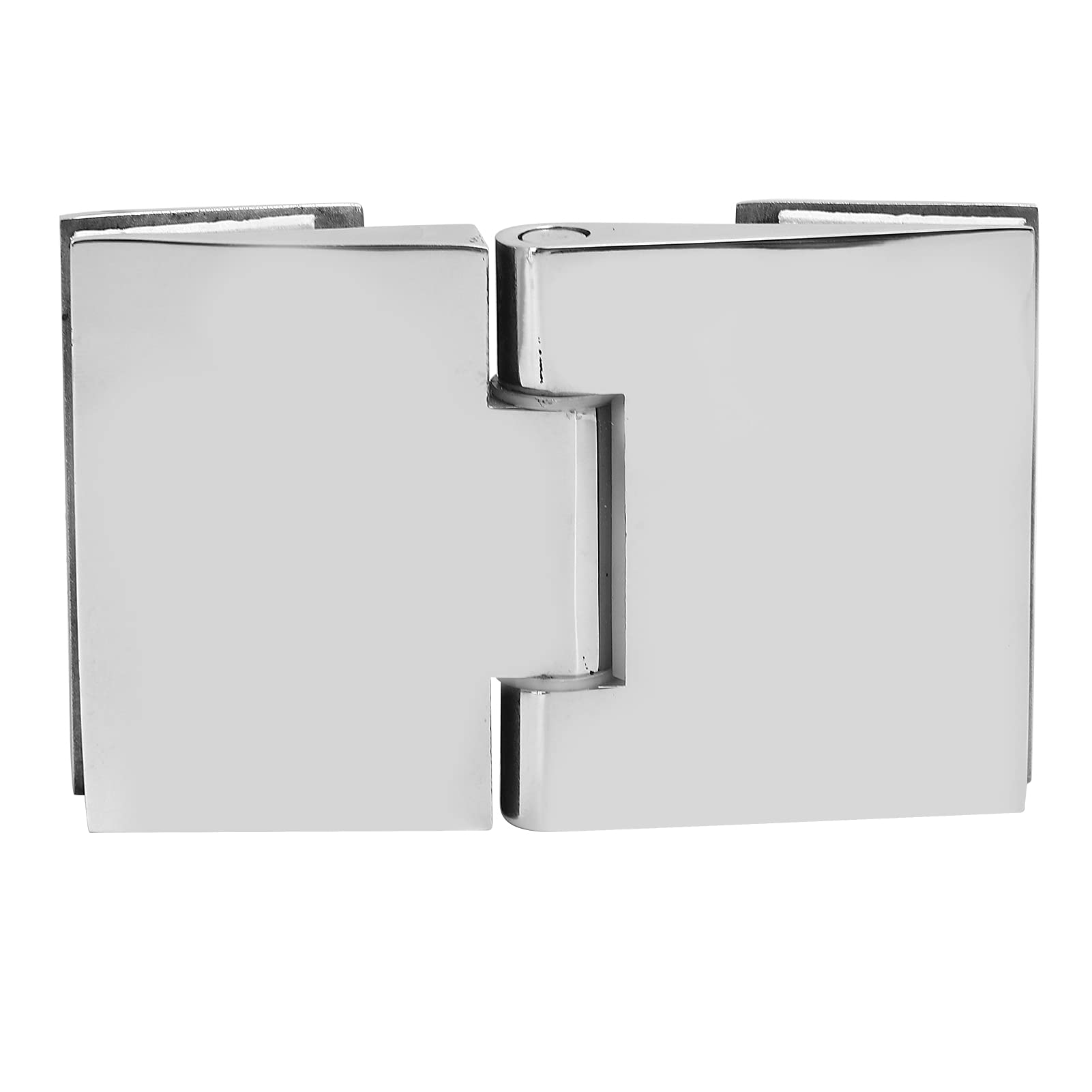 Jelquix Beveled Double-Sided Hinge Heavy Duty for Shower Room Glass Door 8-12mm 304 Stainless Steel Durable Hardware