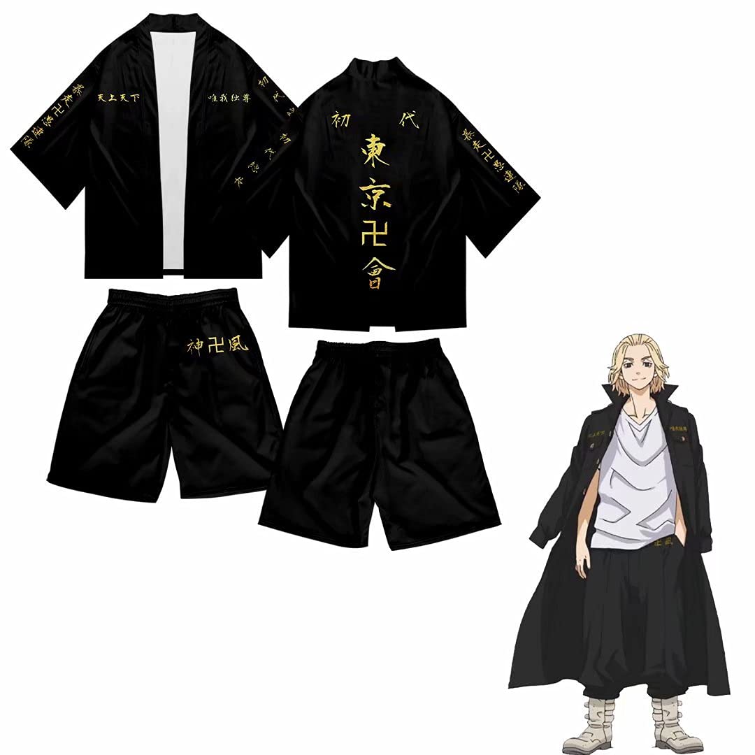 Buy LSSJLUH Tokyo Revengers Cosplay Costume, Tokyo Revengers Cosplay Black Shirt Pants, Anime