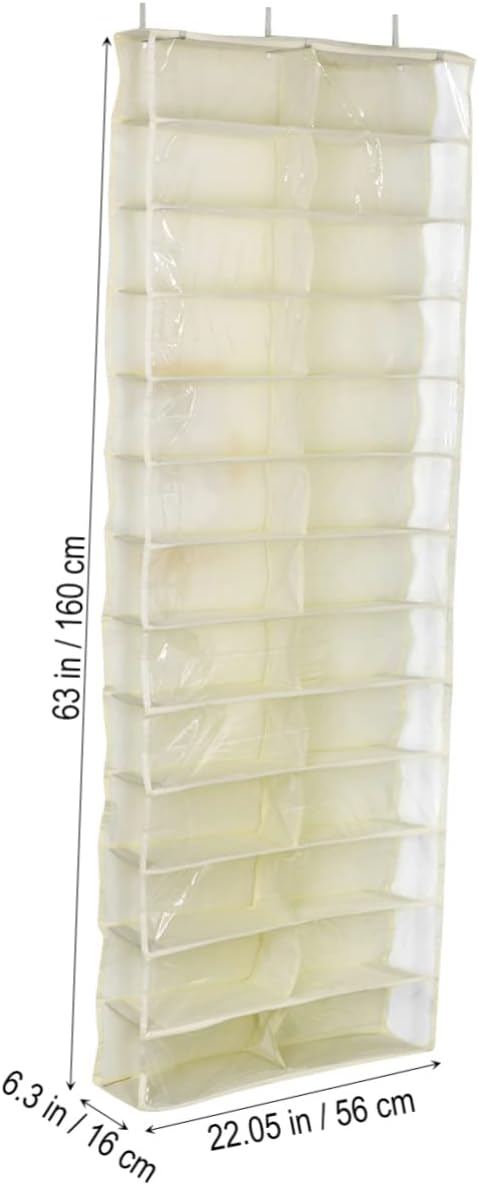 Cabilock Door Shoe Storage Bag Divided Shelves Closet Organizer Space Saver Quick Assembly