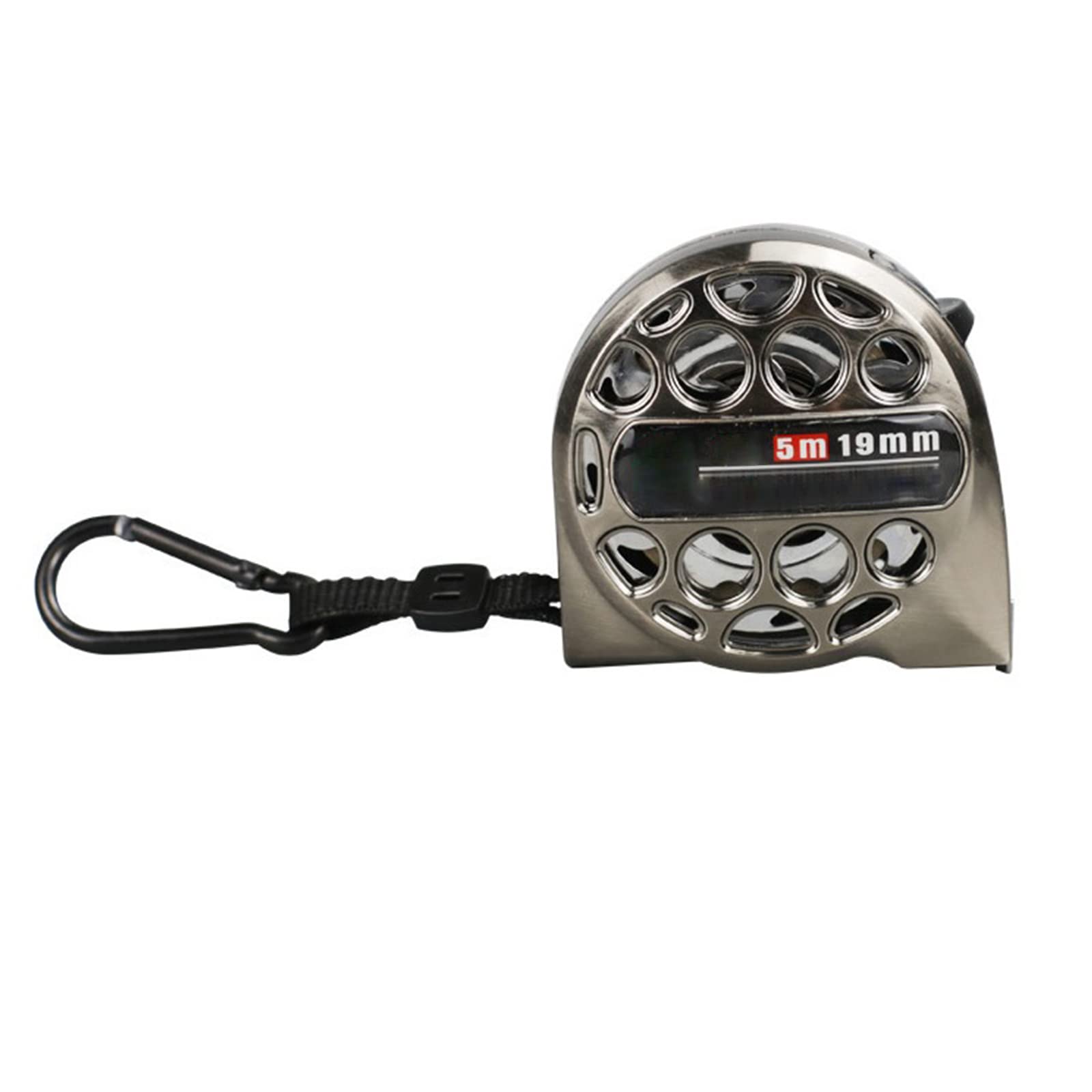 Cinta métrica de acero inoxidable, cinta métrica hueca retráctil, grado industrial, impermeable, antioxidante, resistente a la corrosión, cinta métrica de acero (5 m 19 mm)