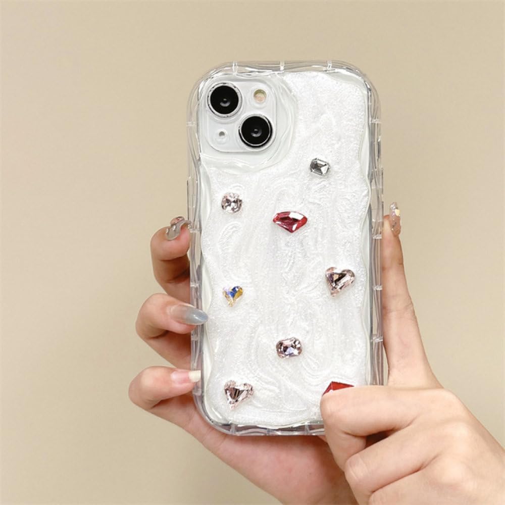 Coque antichoc iPhone 15 diamant rouge contre chutes et rayures - 8