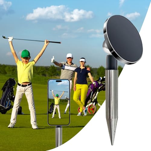 Monopie de golf independiente con estaca para evitar caídas de cámara al filmar el swing 2