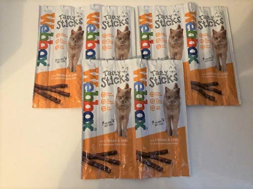 Surrey Feed Webbox Tasty Sticks Cat Treats - Chicken and Liver (Pack of 3)
