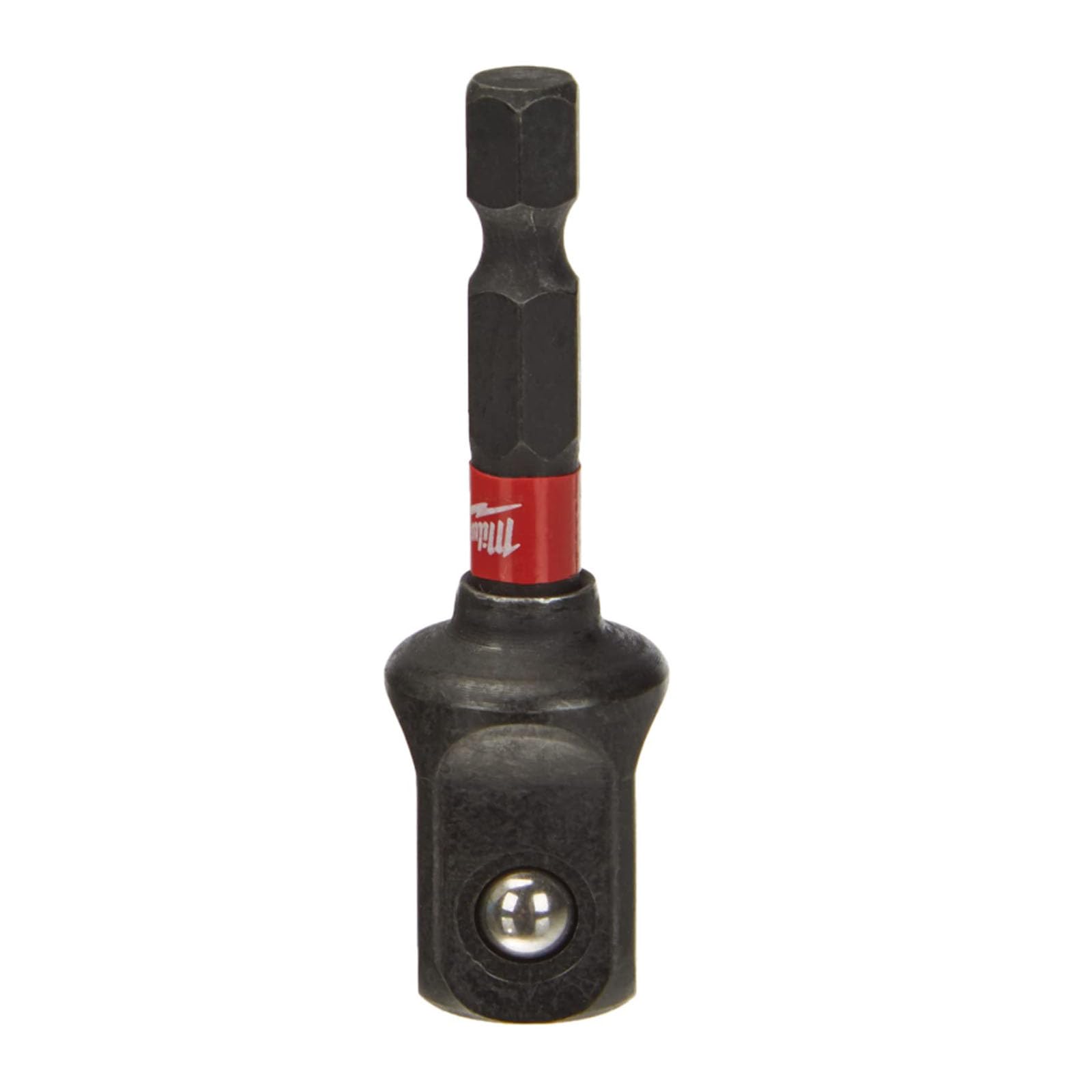 TA-VIGOR 50mm Socket Spanner Insert, 1/4 Inch Hex to 1/2 Inch Square for Impact Drivers Red