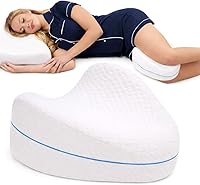 Contour Legacy Leg & Knee Pillow for Side Sleepers - Memory Foam Back Hip Knee Pain Relief Sciatica Arthritis Support